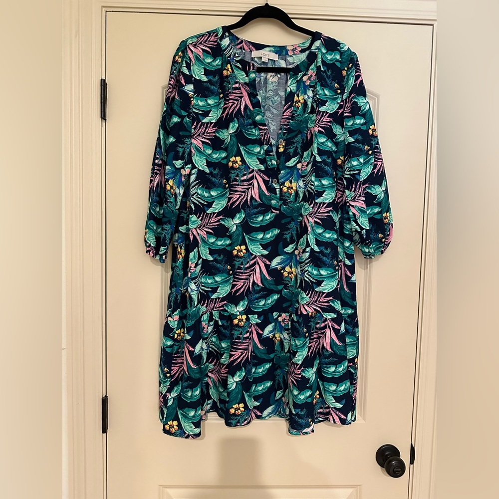 Tropical shift dress